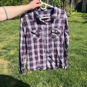 Vanilla star plaid long sleeve